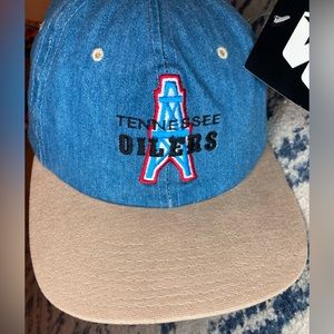 Vintage Tennessee Oilers Denim ~Starter Hat NWT